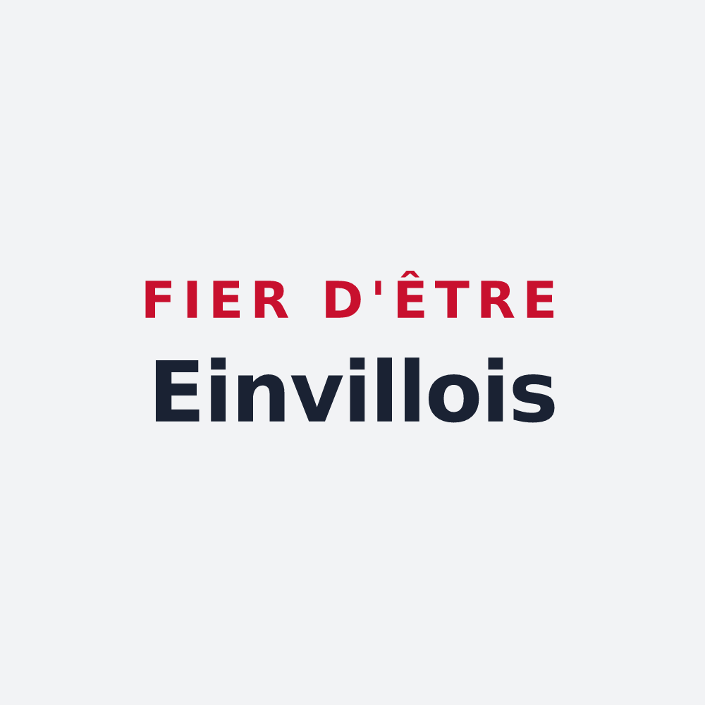 Poster « Fier d'être Einvillois » — design pour Einville-au-Jard