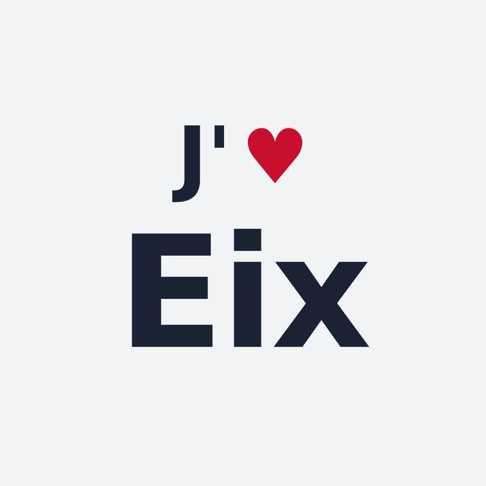 Poster personnalisé Eix — design J'aime Eix