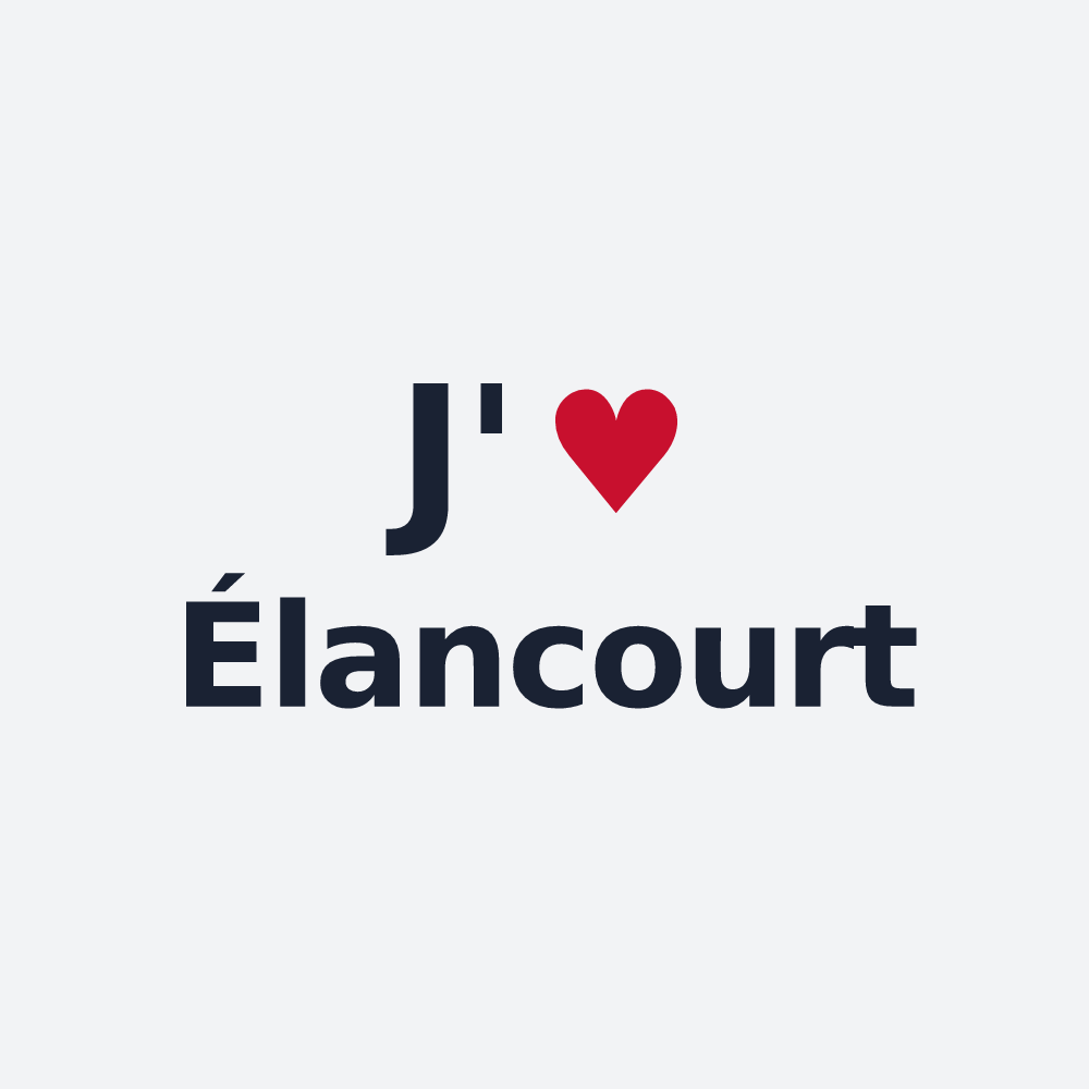 Poster personnalisé Élancourt — design J'aime Élancourt