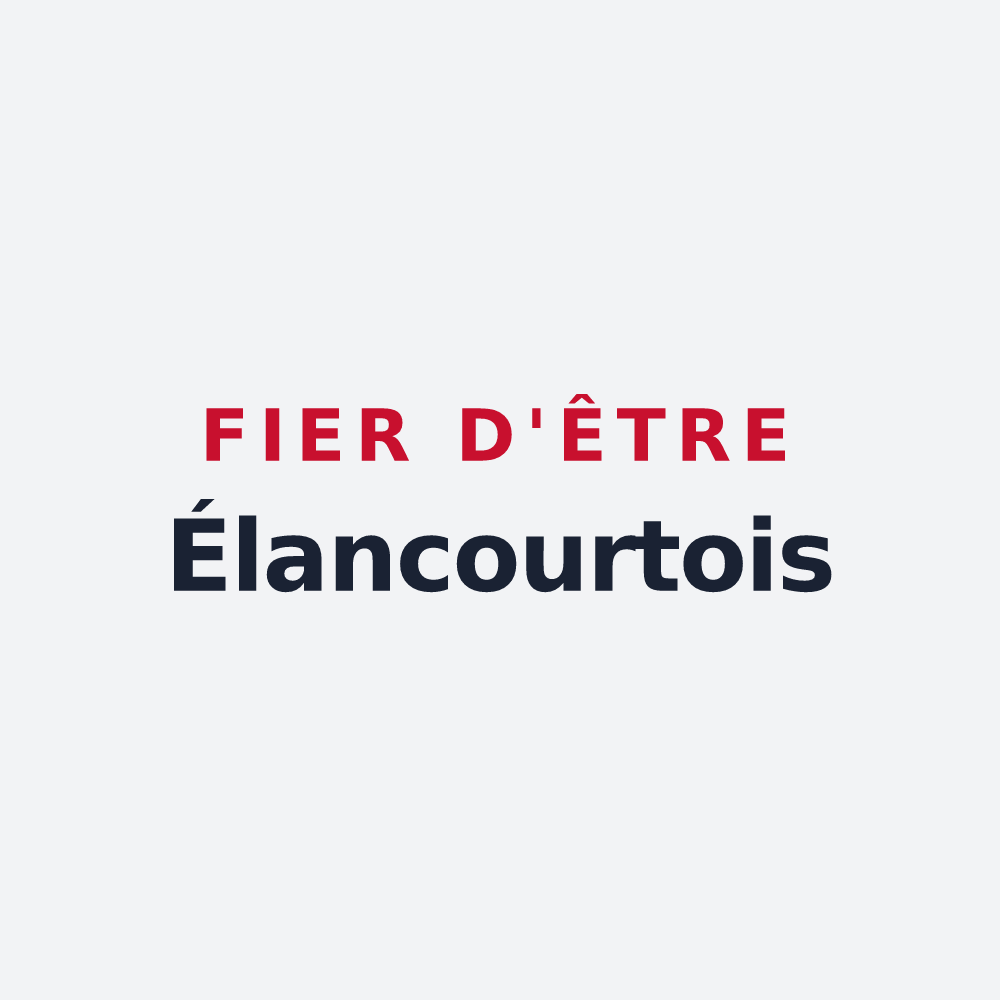 Poster « Fier d'être Élancourtois » — design pour Élancourt