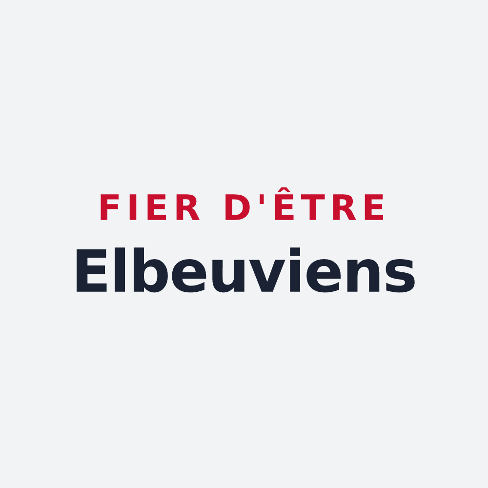 Poster « Fier d'être Elbeuviens » — design pour Elbeuf-sur-Andelle