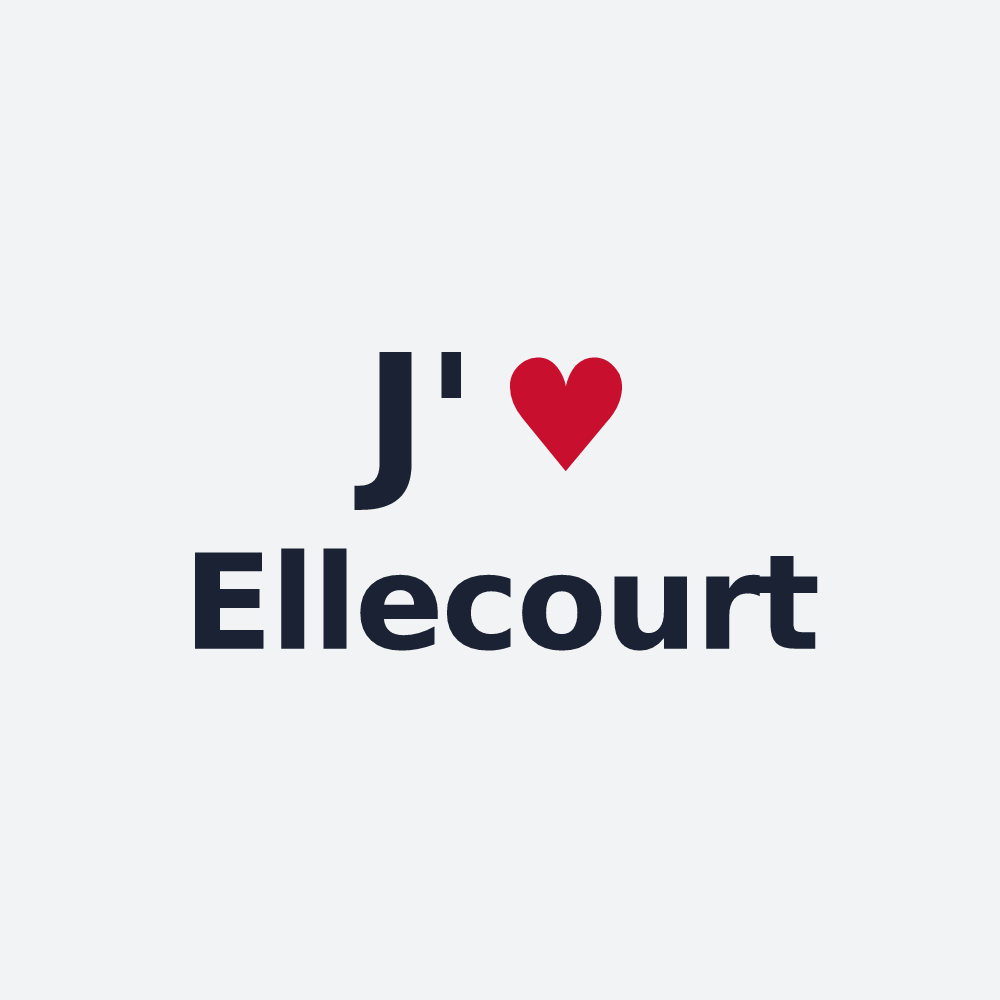 Poster personnalisé Ellecourt — design J'aime Ellecourt
