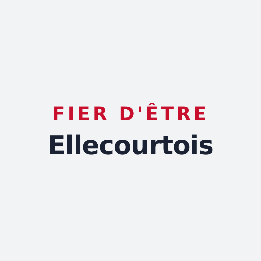 Poster « Fier d'être Ellecourtois » — design pour Ellecourt
