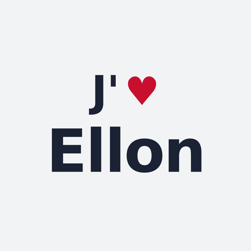 Poster personnalisé Ellon — design J'aime Ellon