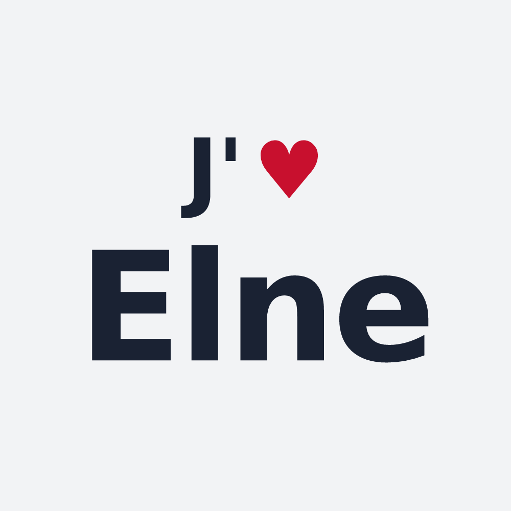 Poster personnalisé Elne — design J'aime Elne