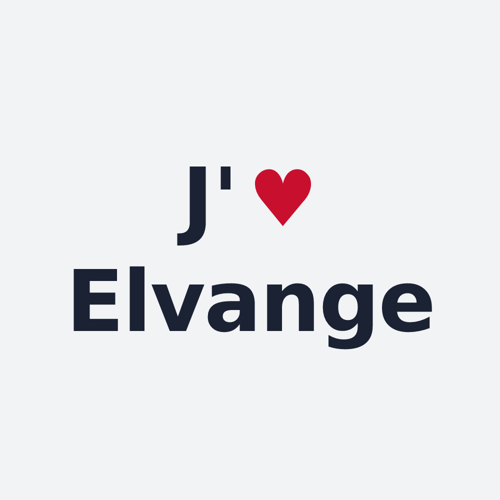 Poster personnalisé Elvange — design J'aime Elvange