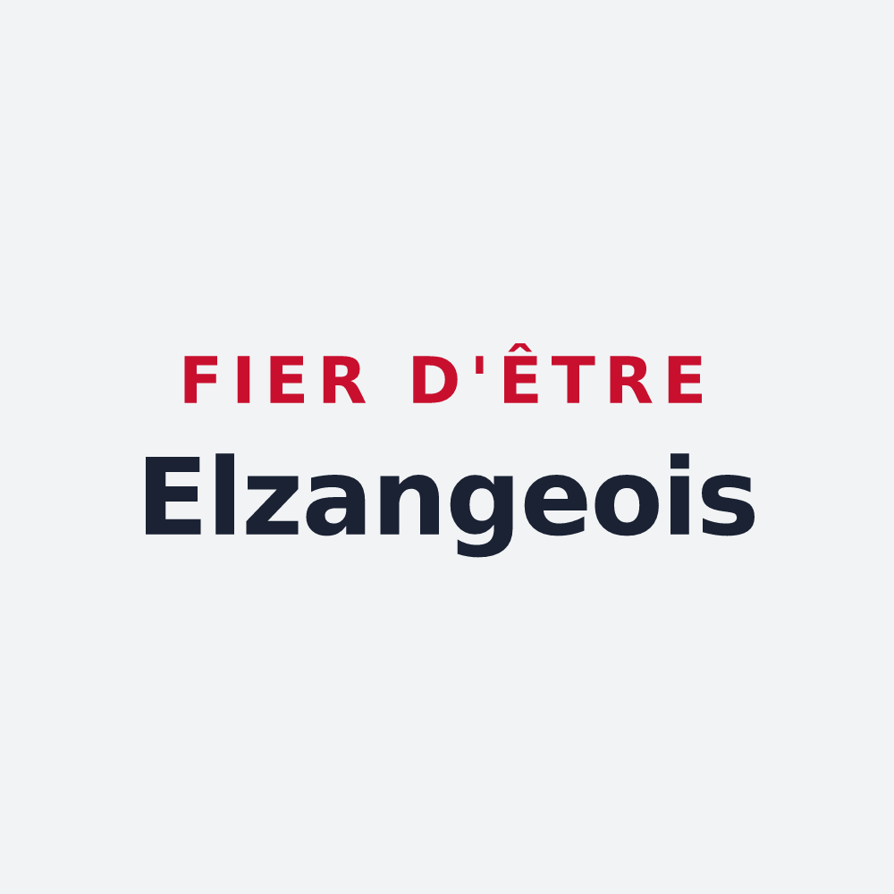 Poster « Fier d'être Elzangeois » — design pour Elzange