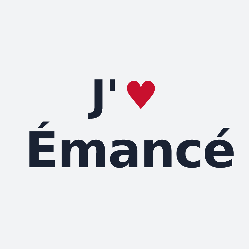 Poster personnalisé Émancé — design J'aime Émancé