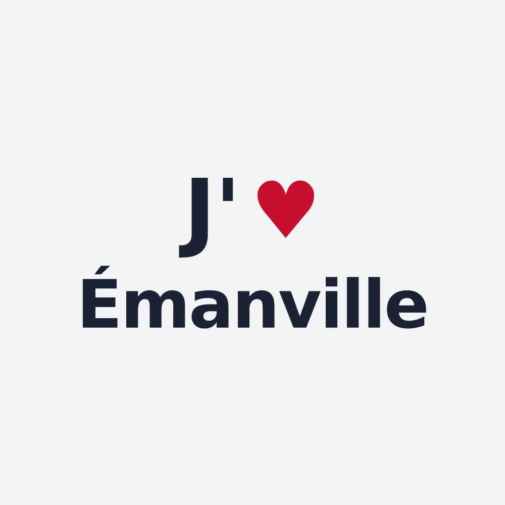 Poster personnalisé Émanville — design J'aime Émanville