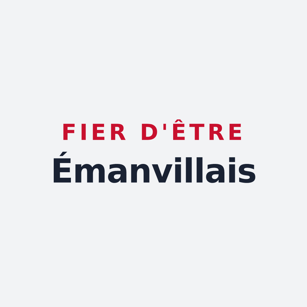 Poster « Fier d'être Émanvillais » — design pour Émanville