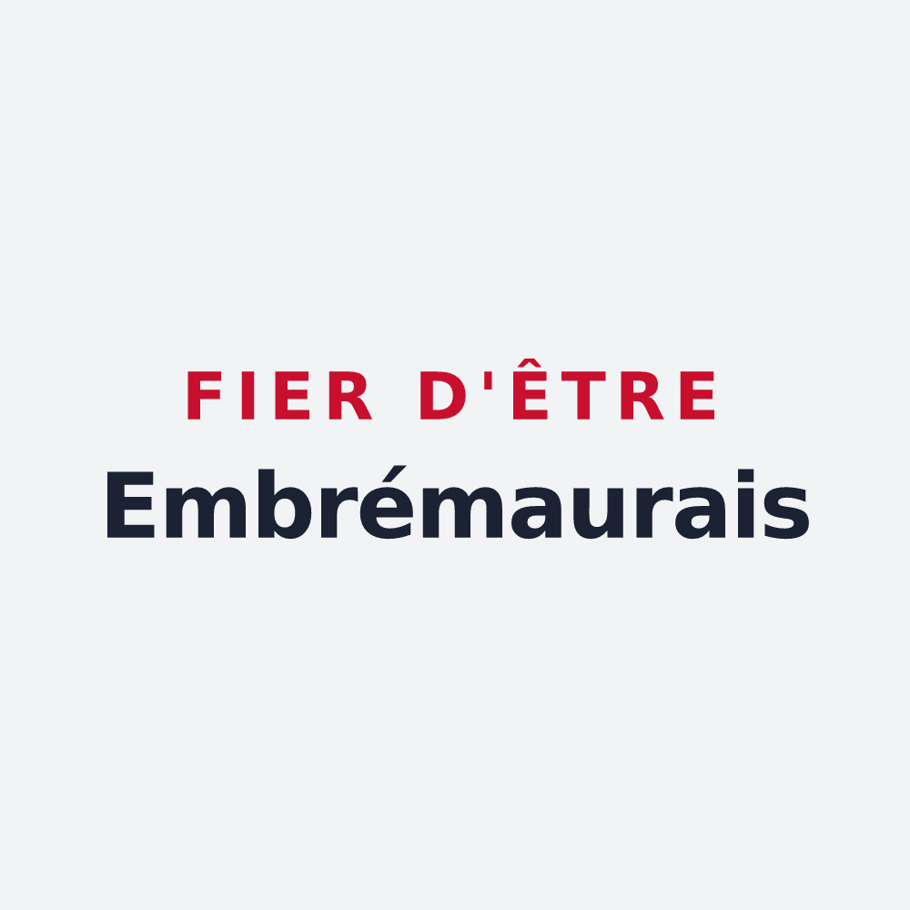 Poster « Fier d'être Embrémaurais » — design pour Embres-et-Castelmaure