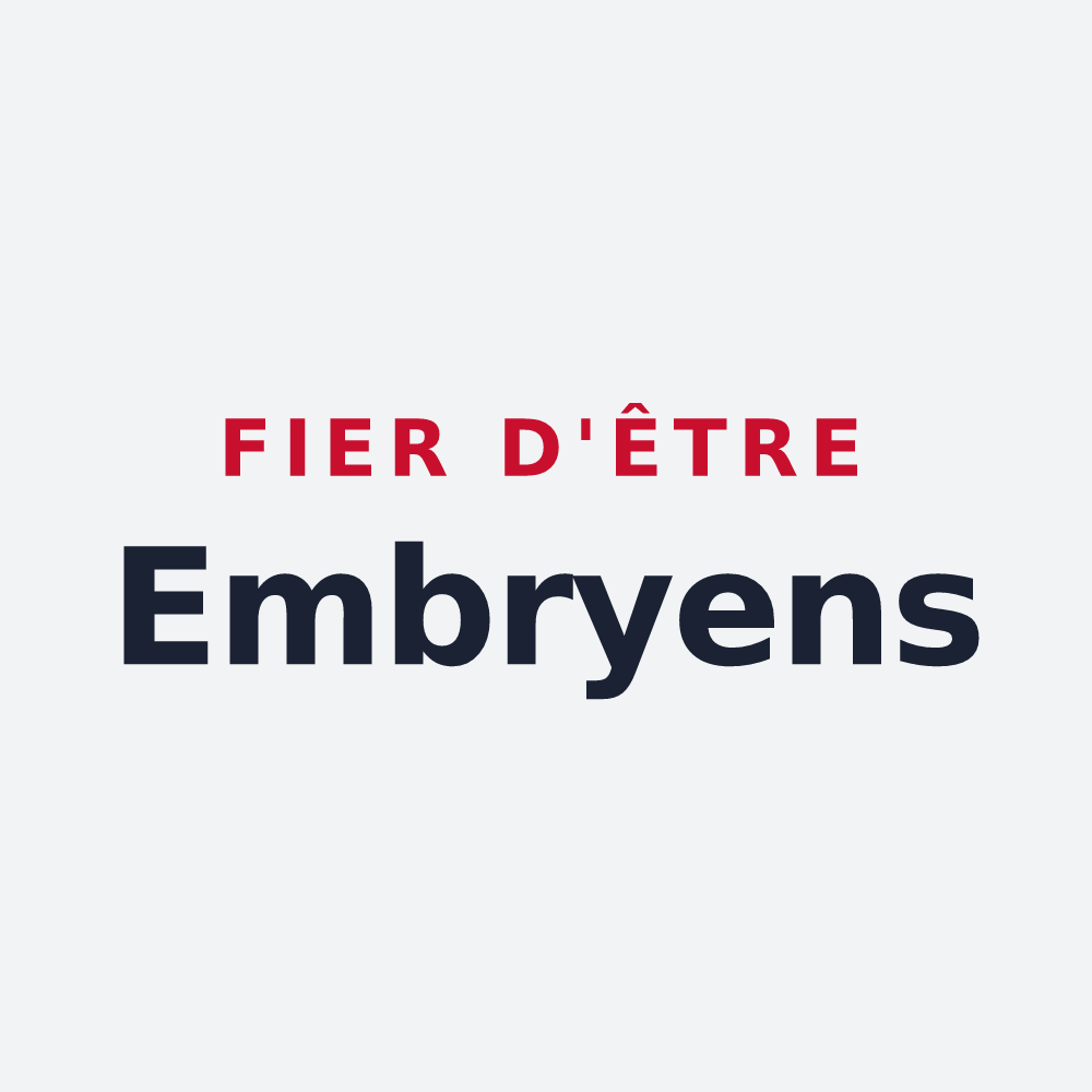 Poster « Fier d'être Embryens » — design pour Embry
