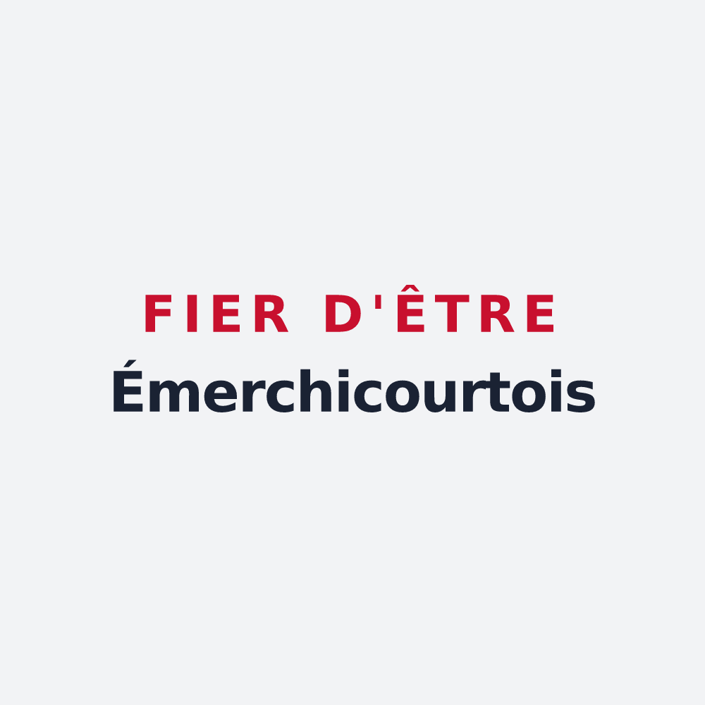 Poster « Fier d'être Émerchicourtois » — design pour Émerchicourt