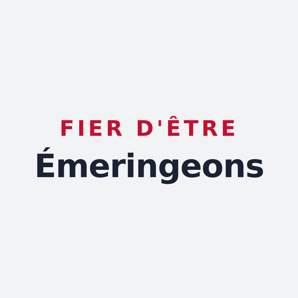 Poster « Fier d'être Émeringeons » — design pour Émeringes