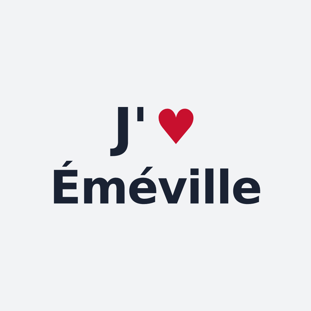 Poster personnalisé Éméville — design J'aime Éméville