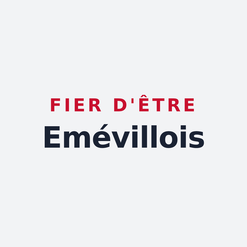 Poster « Fier d'être Emévillois » — design pour Éméville