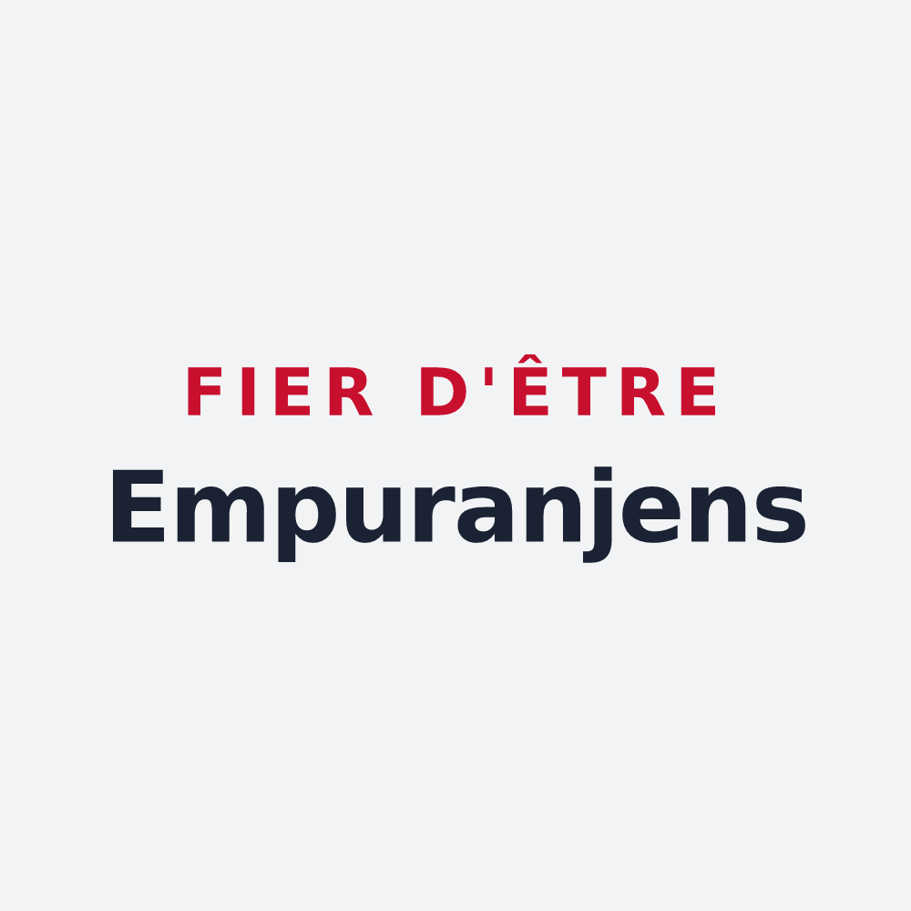 Poster « Fier d'être Empuranjens » — design pour Empurany