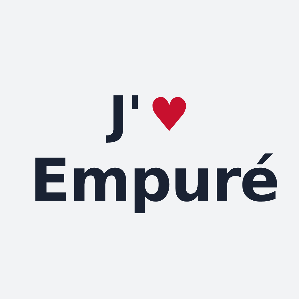 Poster personnalisé Empuré — design J'aime Empuré