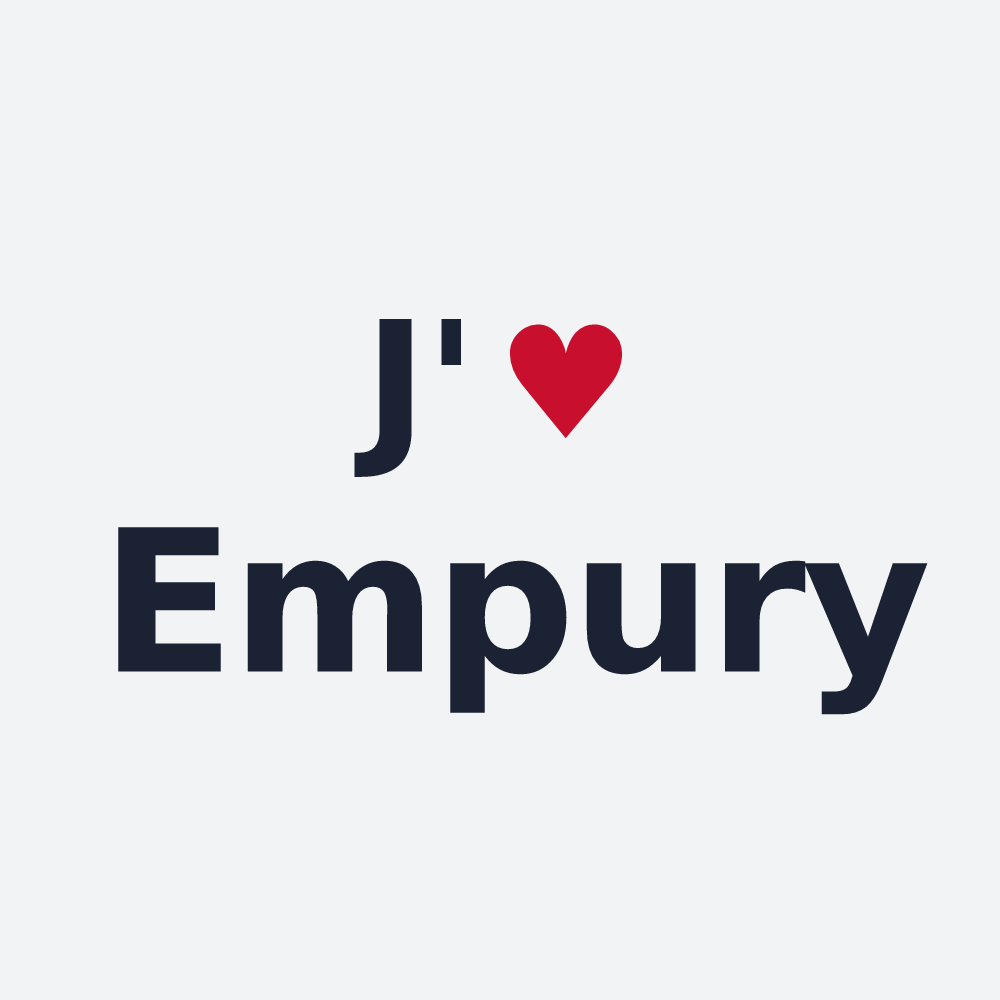 Poster personnalisé Empury — design J'aime Empury