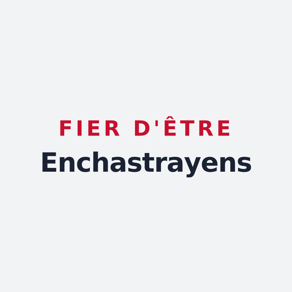 Poster « Fier d'être Enchastrayens » — design pour Enchastrayes