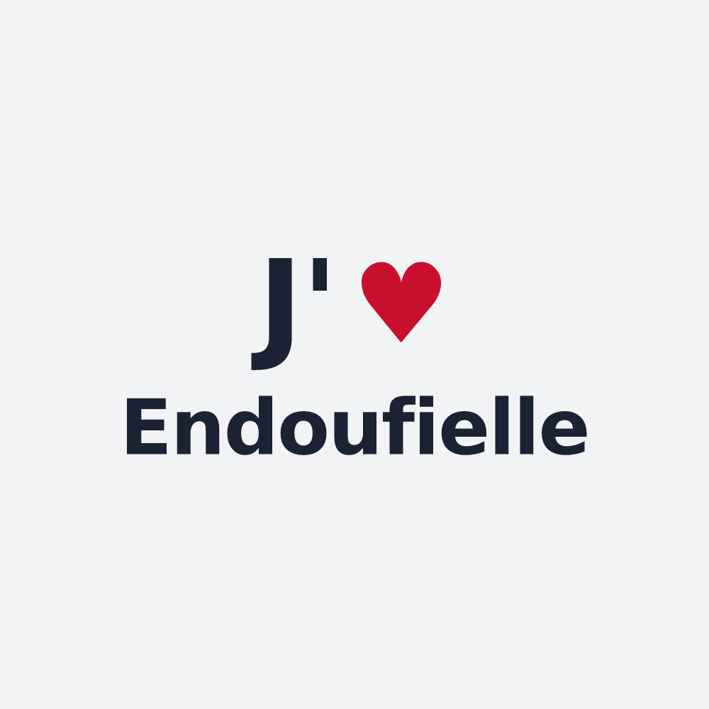 Poster personnalisé Endoufielle — design « J'aime Endoufielle » imprimé sur le poster