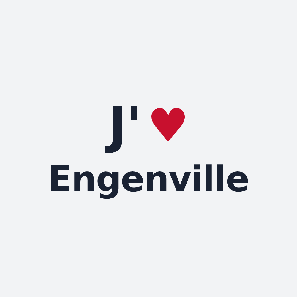 Poster personnalisé Engenville — design J'aime Engenville