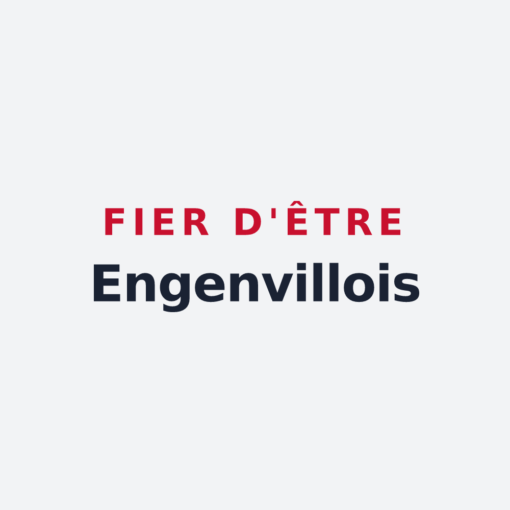 Poster « Fier d'être Engenvillois » — design pour Engenville