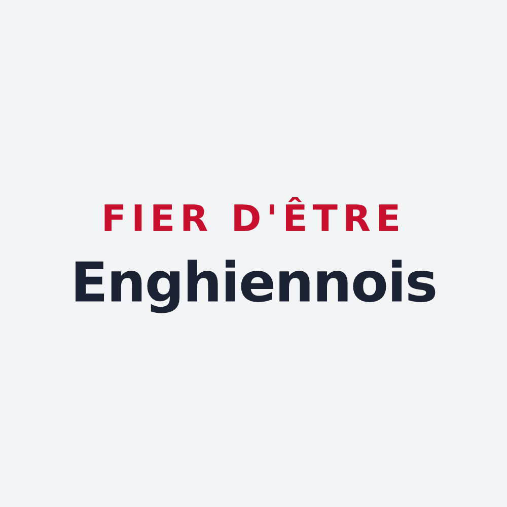 Poster « Fier d'être Enghiennois » — design pour Enghien-les-Bains