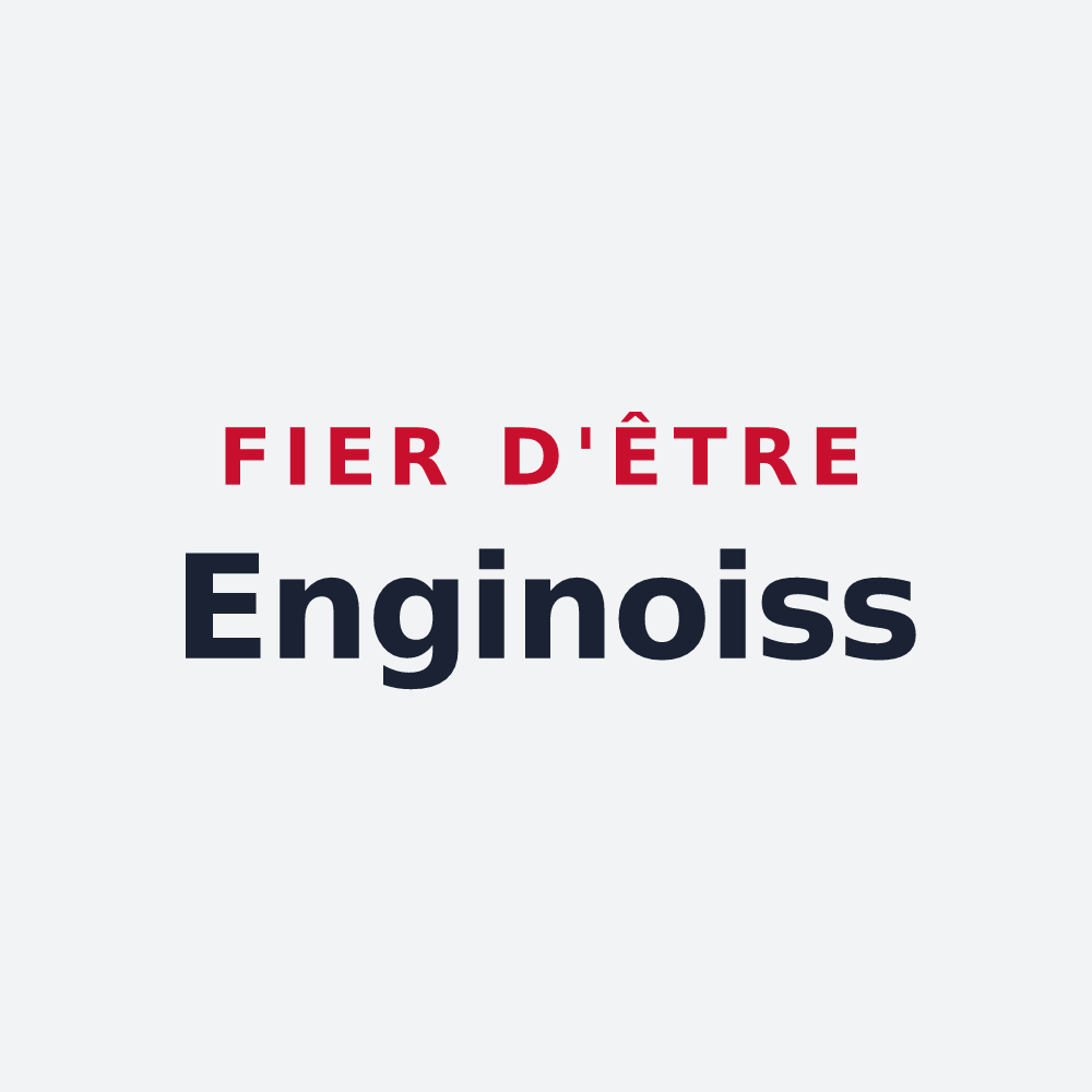 Poster « Fier d'être Enginoiss » — design pour Engins
