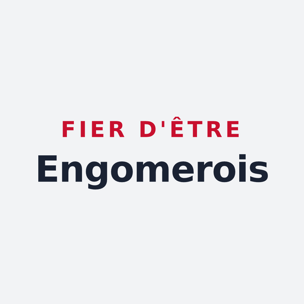 Poster « Fier d'être Engomerois » — design pour Engomer