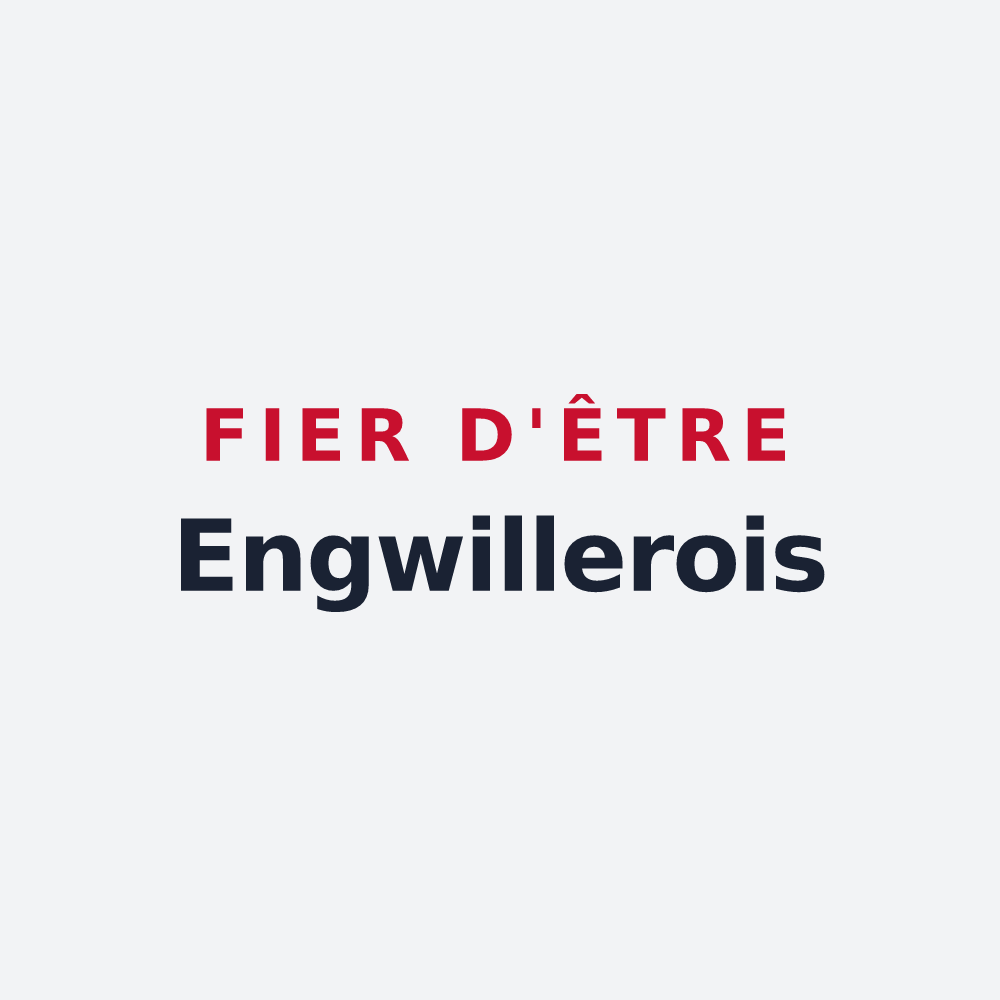 Poster « Fier d'être Engwillerois » — design pour Engwiller