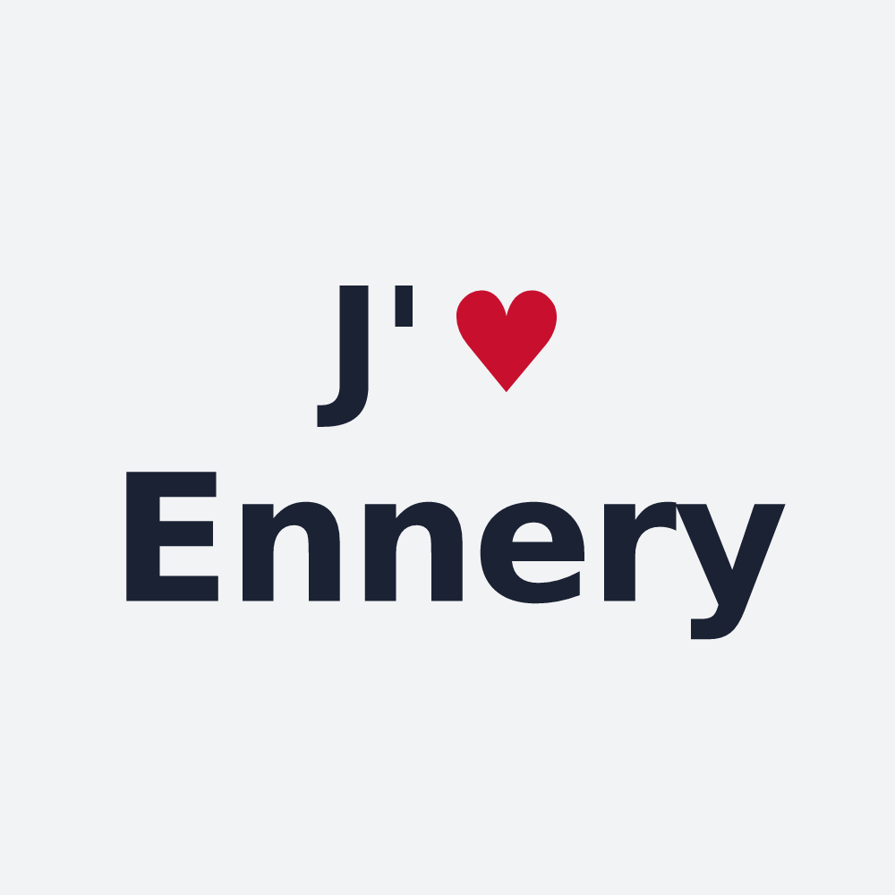 Poster personnalisé Ennery — design J'aime Ennery