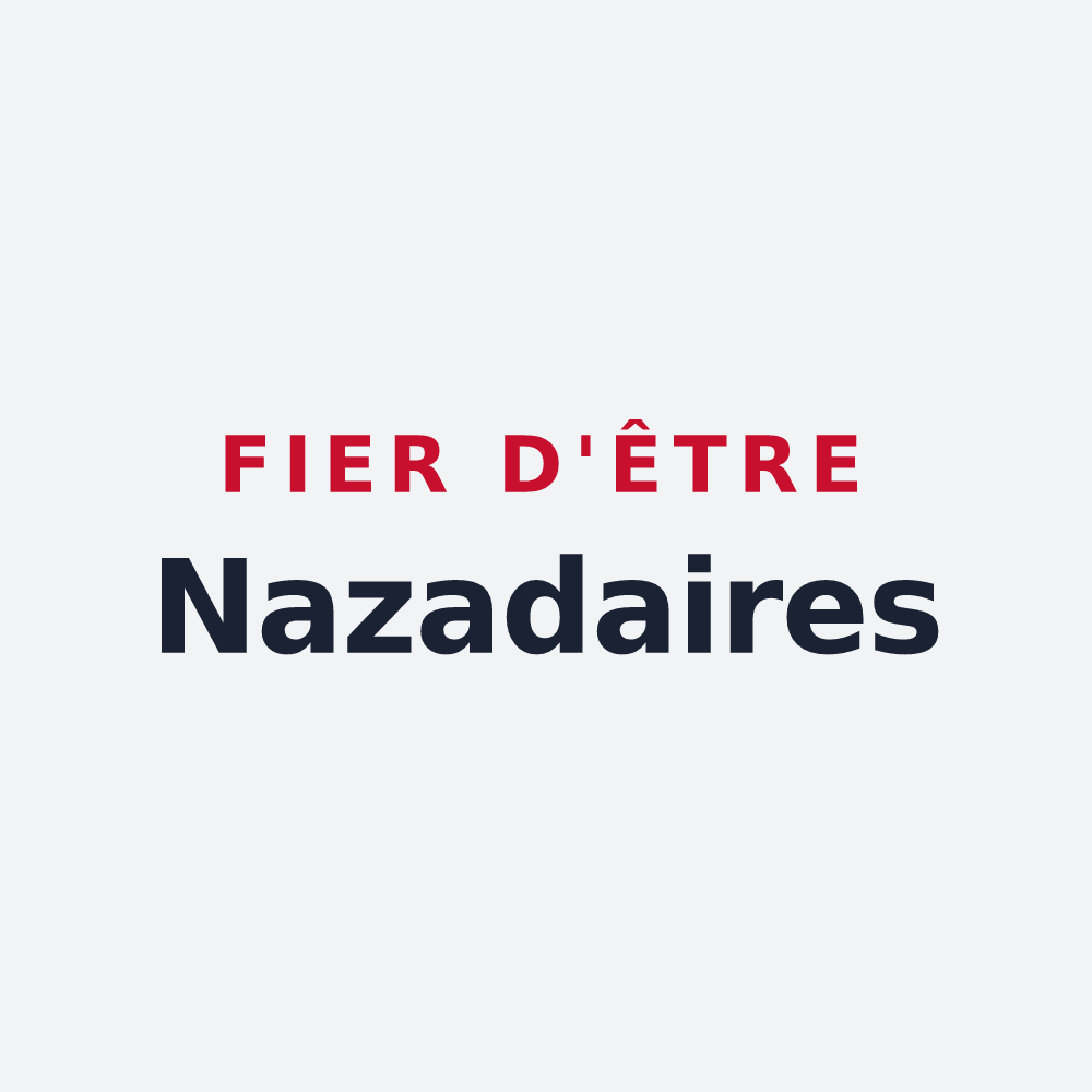 Poster « Fier d'être Nazadaires » — design pour Ennezat