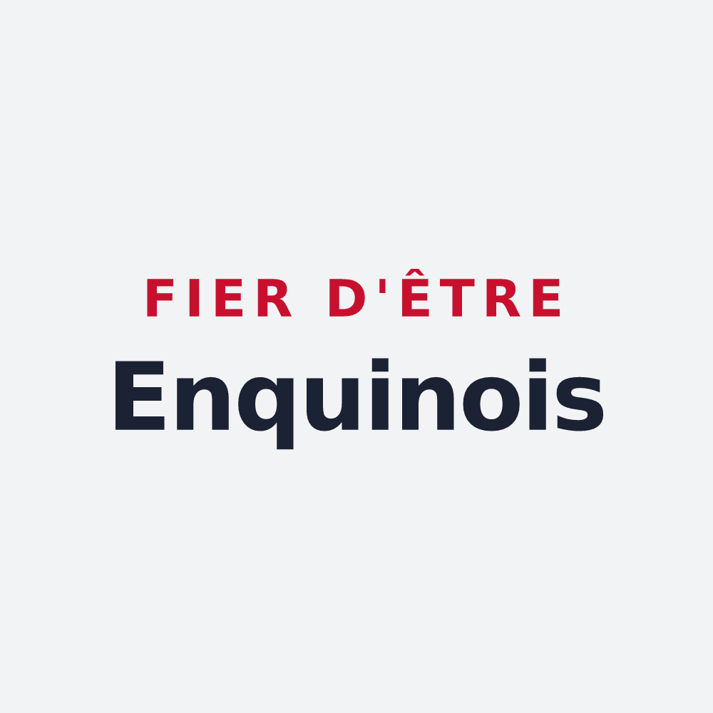 Poster « Fier d'être Enquinois » — design pour Enquin-sur-Baillons