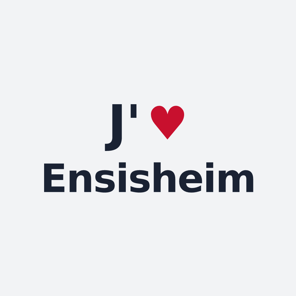 Poster personnalisé Ensisheim — design J'aime Ensisheim