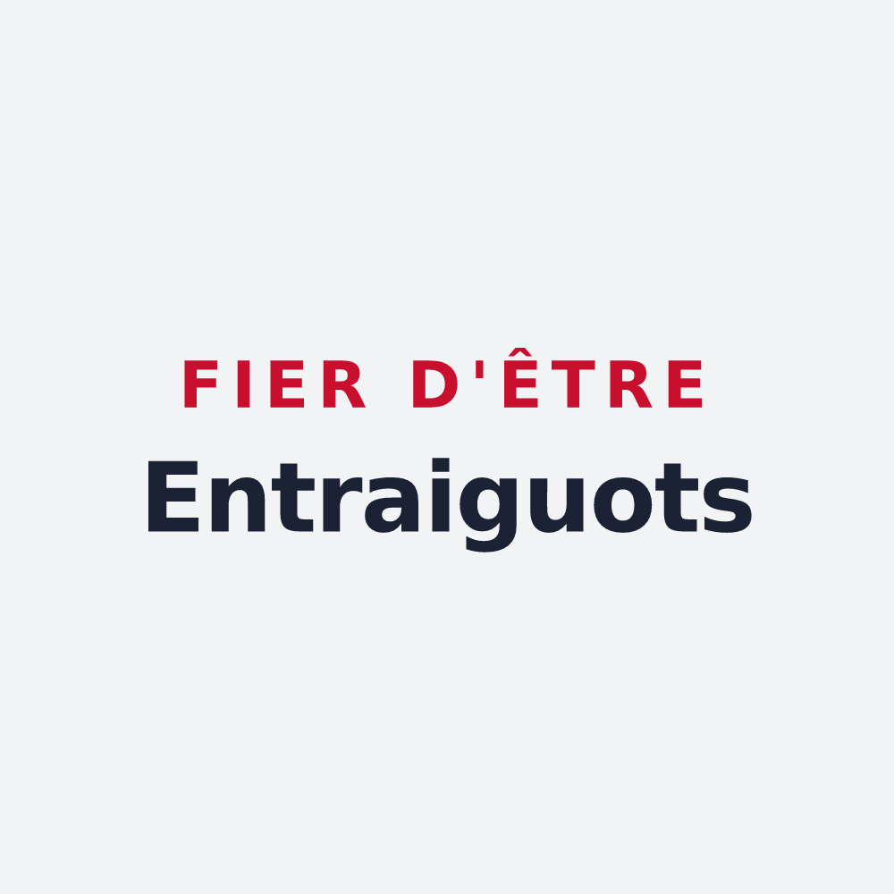 Poster « Fier d'être Entraiguots » — design pour Entraigues