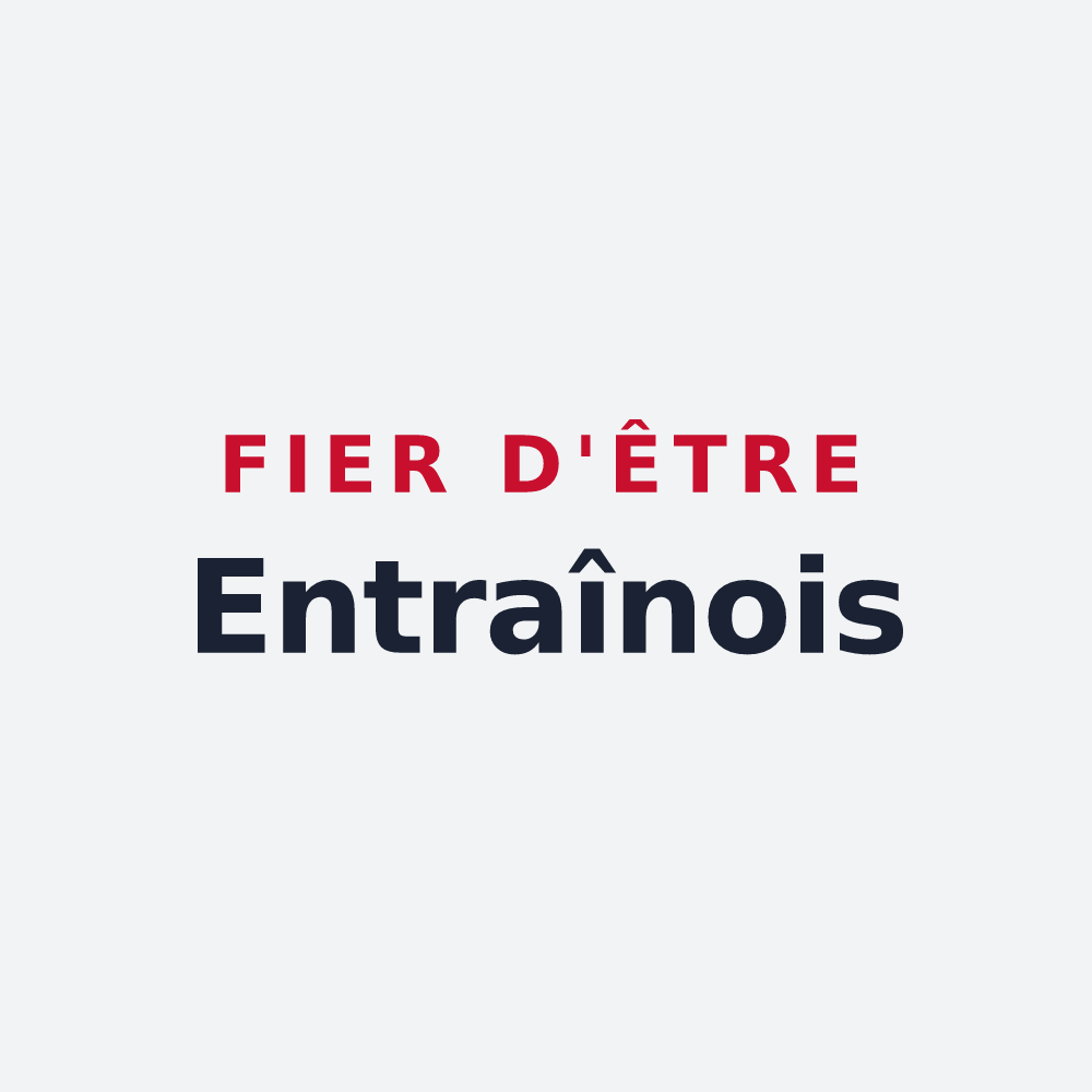Poster « Fier d'être Entraînois » — design pour Entrains-sur-Nohain