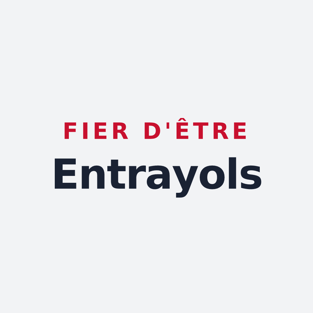 Poster « Fier d'être Entrayols » — design pour Entraygues-sur-Truyère