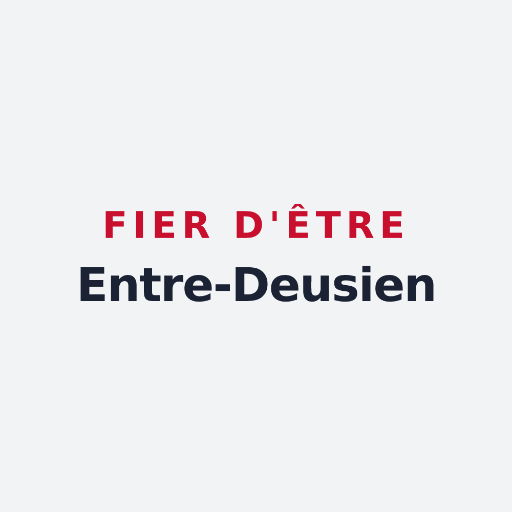 Poster « Fier d'être Entre-Deusien » — design pour Entre-Deux
