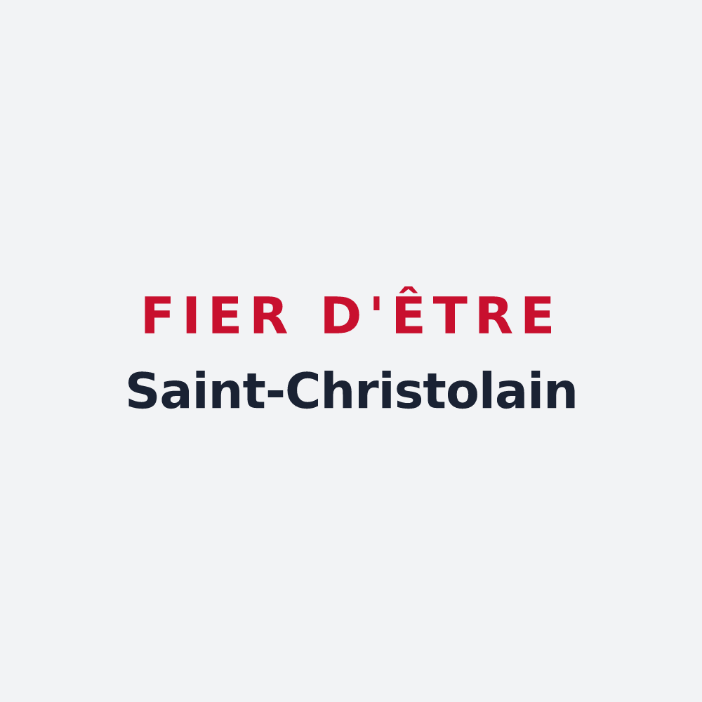 Poster « Fier d'être Saint-Christolain » — design pour Entre-Vignes