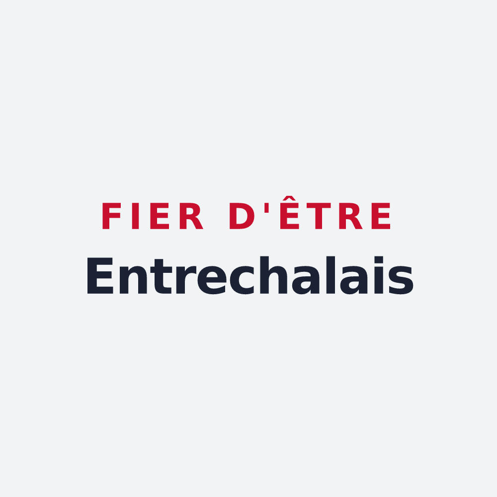 Poster « Fier d'être Entrechalais » — design pour Entrechaux