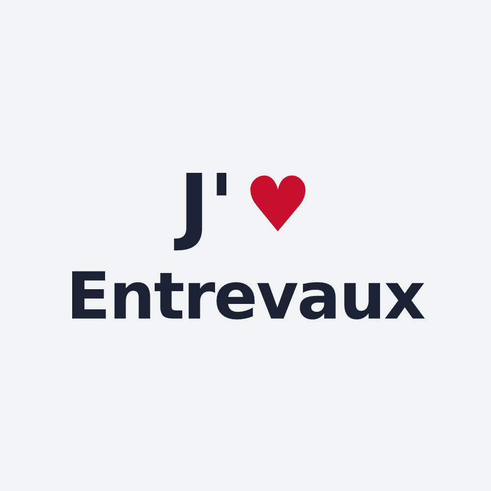 Poster personnalisé Entrevaux — design J'aime Entrevaux
