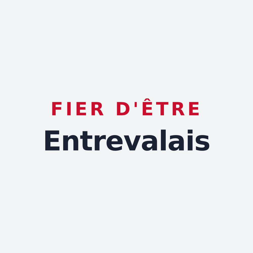 Poster « Fier d'être Entrevalais » — design pour Entrevaux