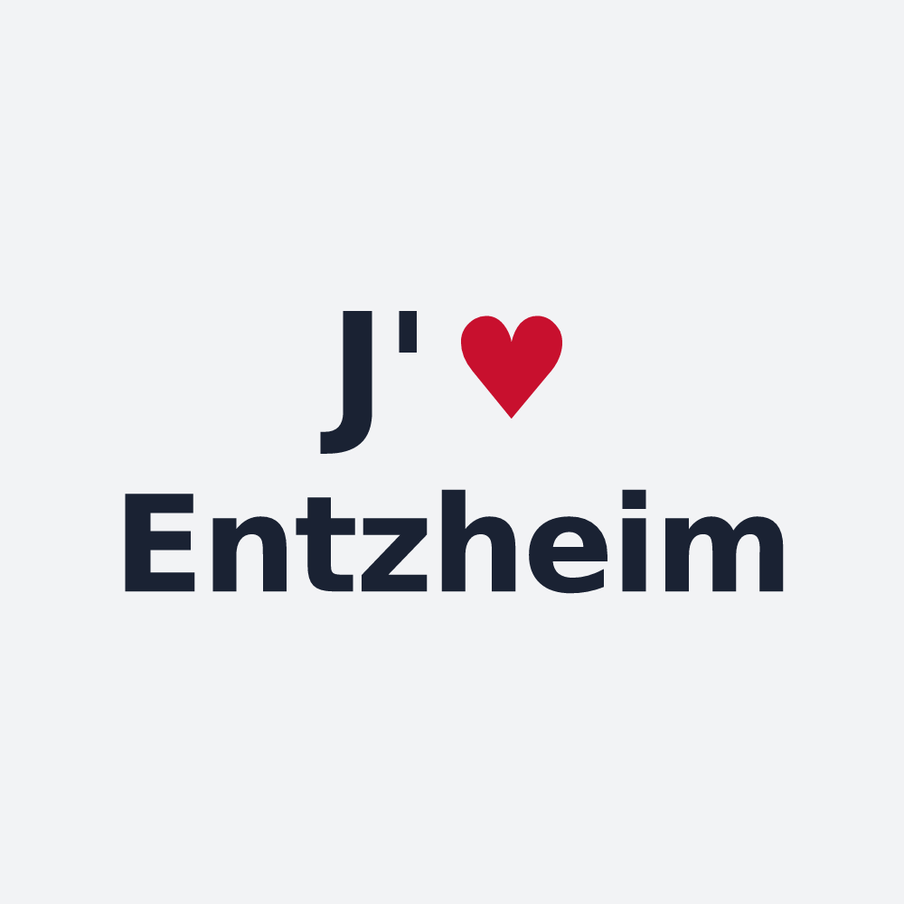 Poster personnalisé Entzheim — design J'aime Entzheim