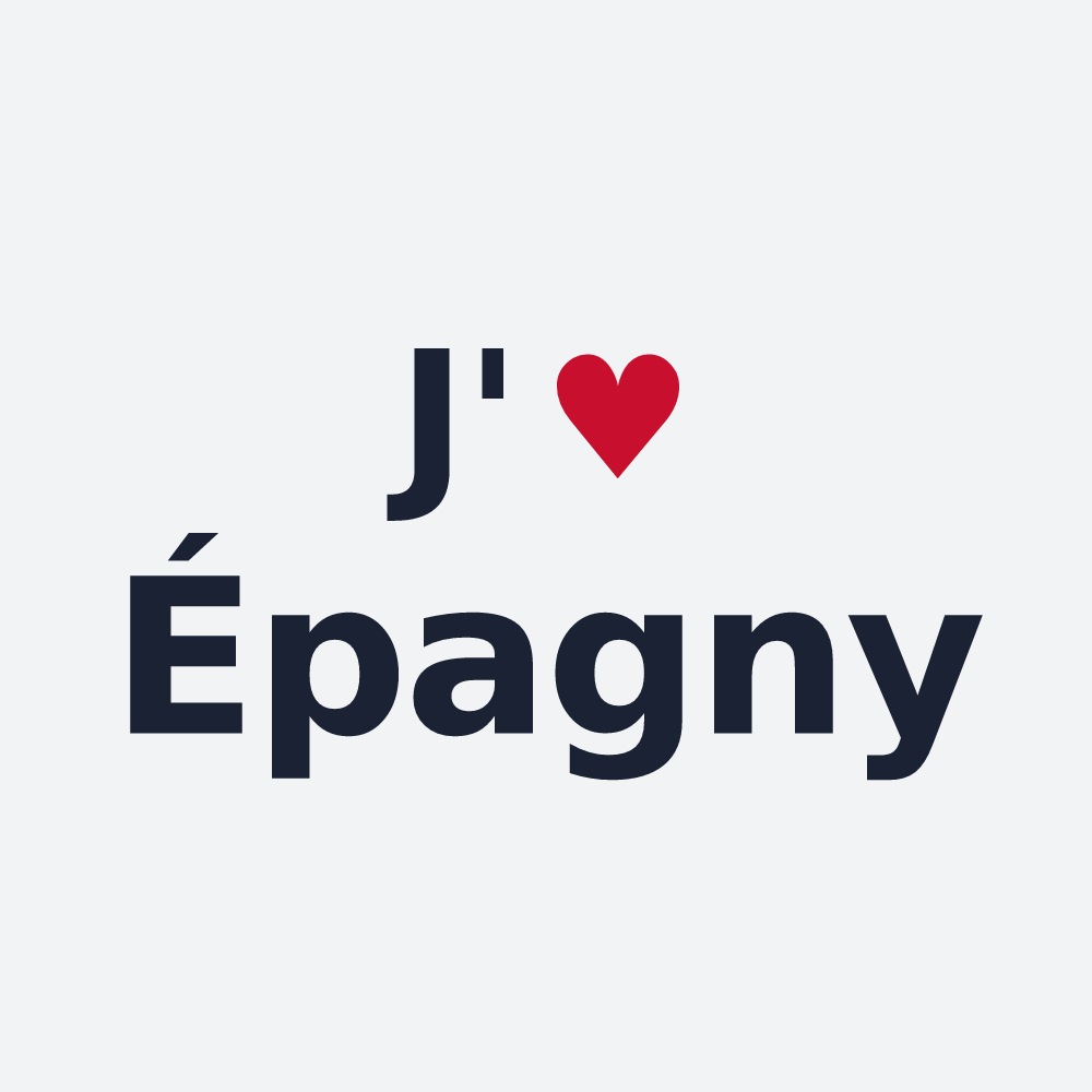 Poster personnalisé Épagny — design « J'aime Épagny » imprimé sur le poster