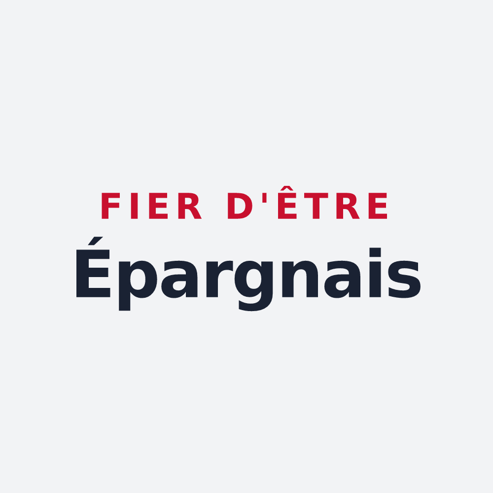 Poster « Fier d'être Épargnais » — design pour Épargnes