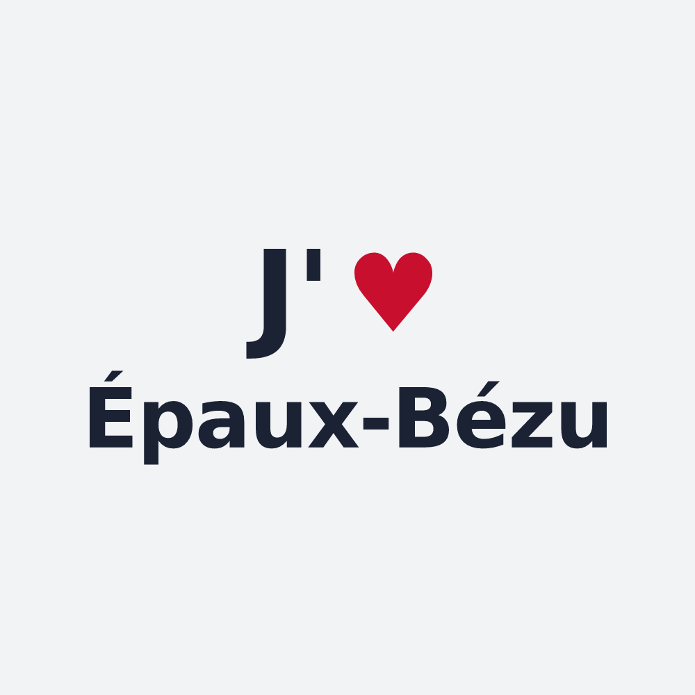 Poster personnalisé Épaux-Bézu — design J'aime Épaux-Bézu