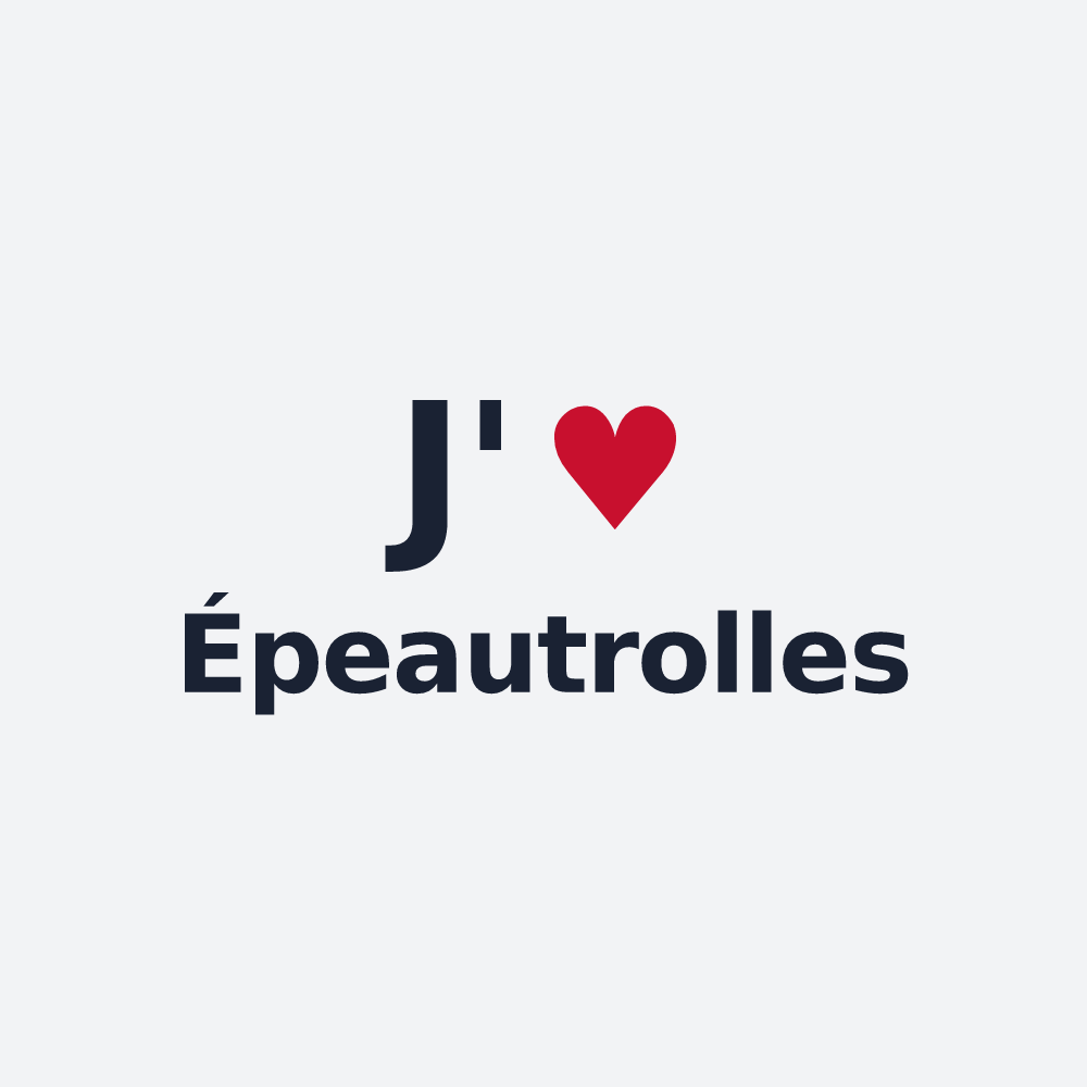 Poster personnalisé Épeautrolles — design « J'aime Épeautrolles » imprimé sur le poster