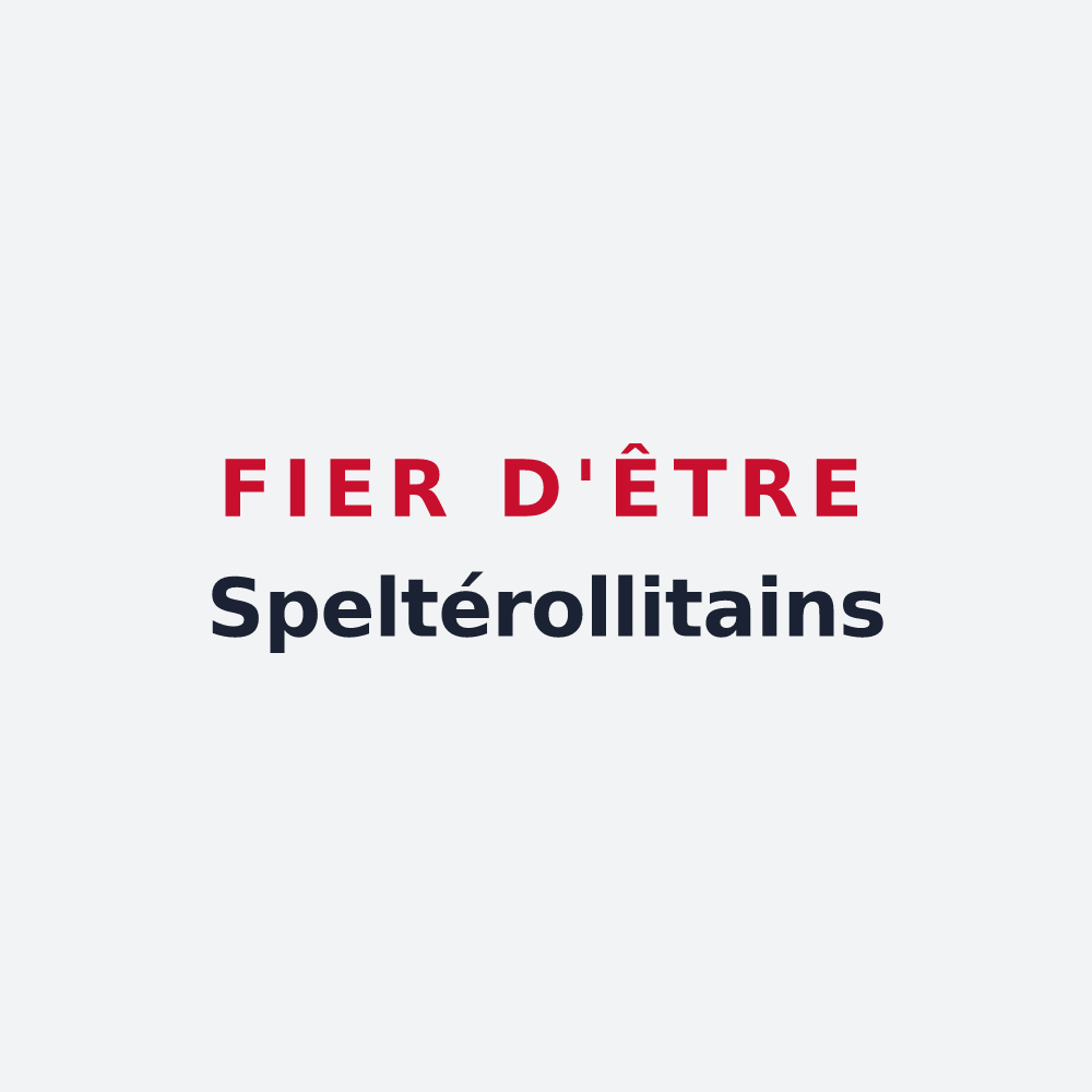 Poster « Fier d'être Speltérollitains » — design pour Épeautrolles