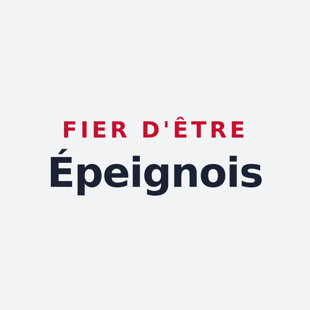 Poster « Fier d'être Épeignois » — design pour Épeigné-les-Bois